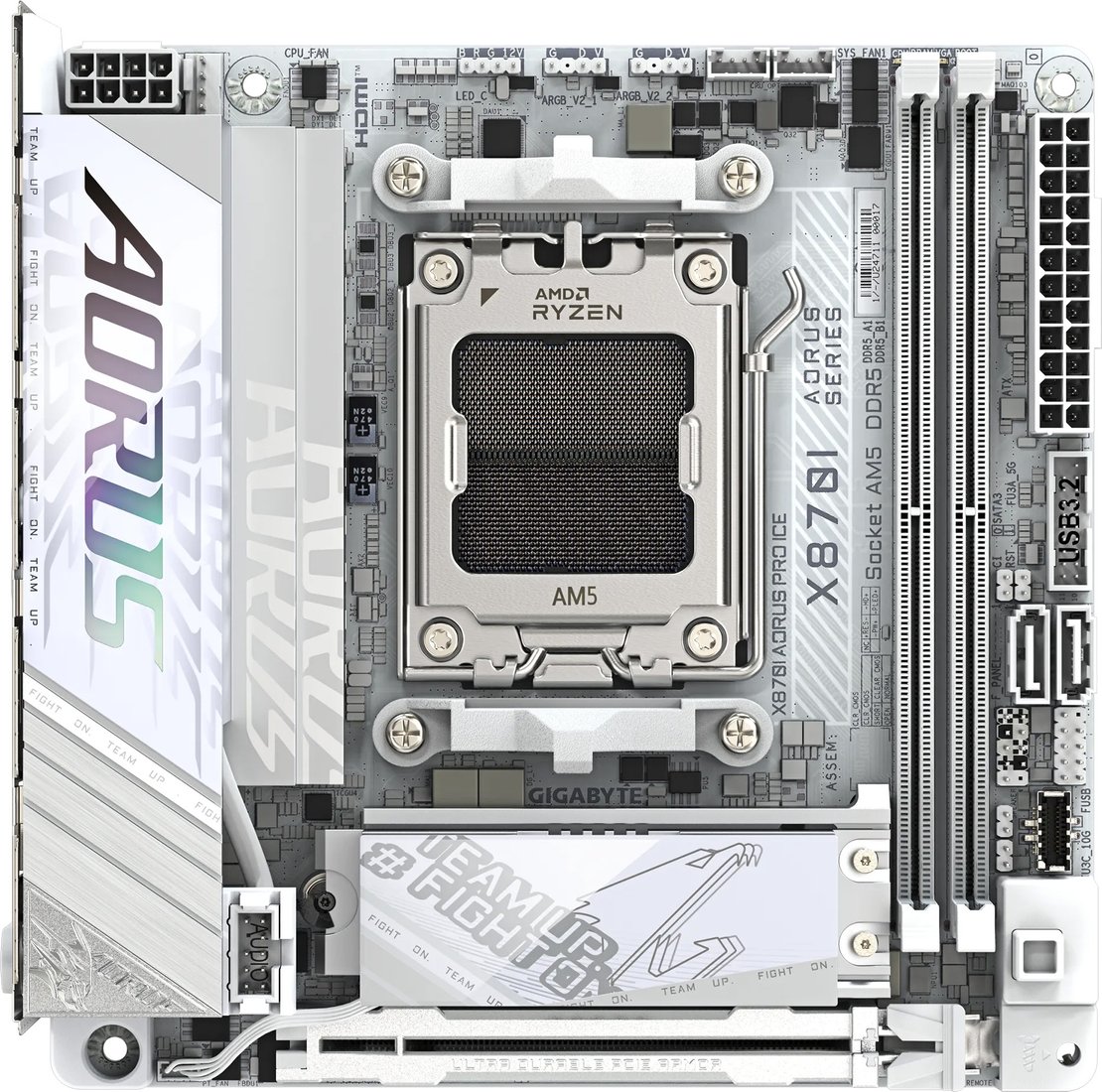 

Материнская плата Gigabyte X870I Aorus Pro Ice (rev. 1.0)