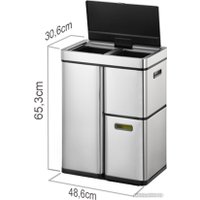 Мусорное ведро Eko EK9338 MT-30+15+15 в Гродно