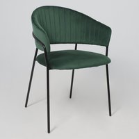 Стул с подлокотниками Алвест AV 433 (изумрудный бархат H-30/черный)