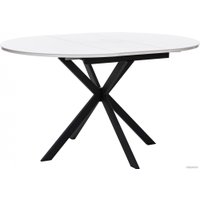 Кухонный стол Мебель Импэкс Leset Капри (черный/стекло белое)