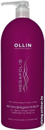 Кондиционер Ollin Professional Megapolis с экстрактом черного риса 1 л