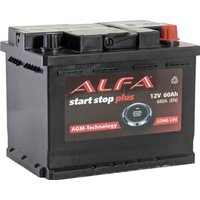 Автомобильный аккумулятор ALFA AGM R+ (60 А·ч) в Лиде