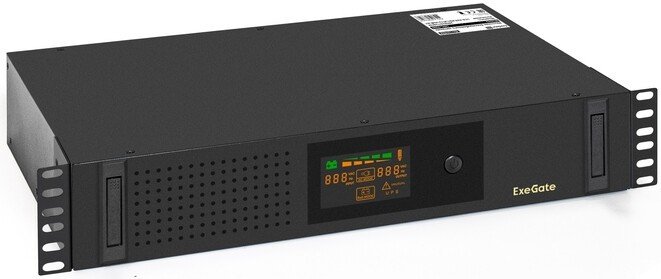 Источник бесперебойного питания ExeGate ServerRM UNL-2000.LCD.AVR.2SH.3C13.USB.2U
