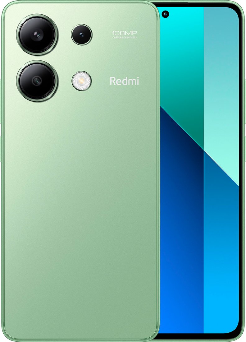 

Телефон Xiaomi Redmi Note 13 8GB/256GB с NFC международная версия (мятно-зеленый)