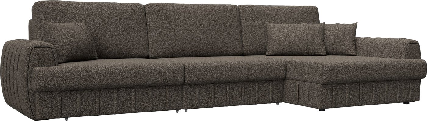 

Угловой диван Лига диванов Лига-057 НПБ Лонг правый 129309 (велюр Ness 07 коричневый)