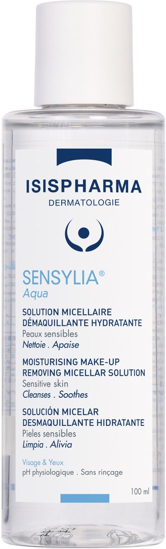 ISISPHARMA Sensylia Aqua Увлажняющая мицеллярная вода для снятия макияжа для чувствительной и обезвоженной кожи 100 мл