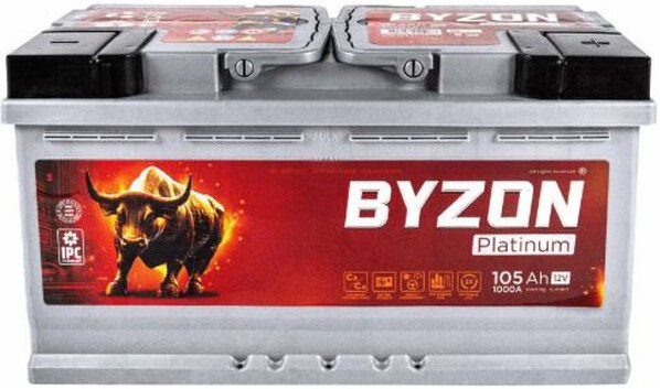 

Автомобильный аккумулятор BYZON Platinum R+ (105 А·ч)