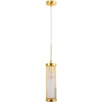 Подвесная люстра Crystal Lux Tadeo SP1 D100 (Gold/Transparent)