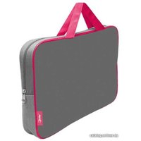 Папка-портфель Оникс ПМД 4-42 (серый/розовый)