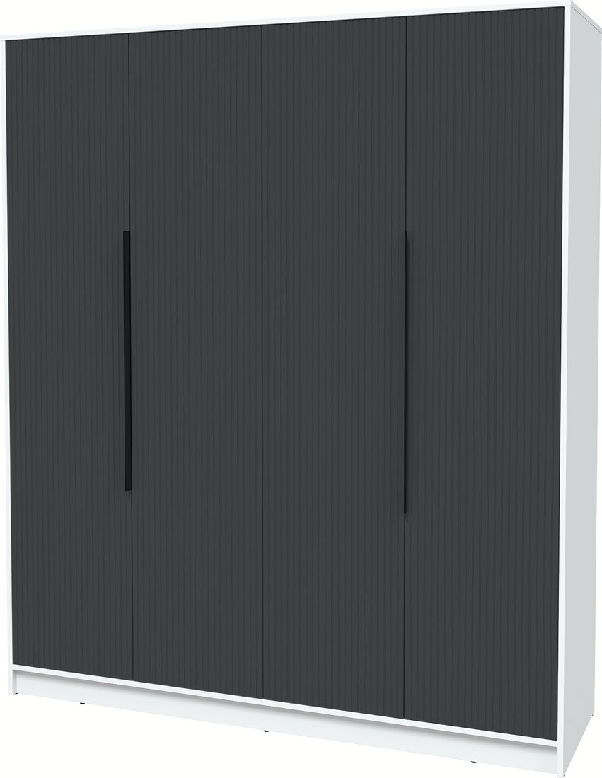 

Шкаф распашной Интерлиния Концепт Лайн КТ-Ш4 (белый платинум/пепел)