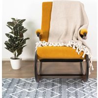 Кресло-качалка Glider Экси М (желтый/орех антик)