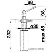 Дозатор для моющего средства Blanco Tango (нержавеющая сталь) [512643]
