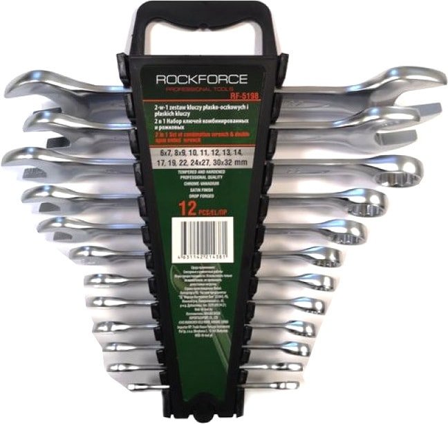 

Набор ключей RockForce RF-5198 (12 предметов)