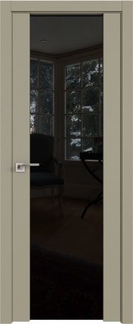 Межкомнатная дверь ProfilDoors 8U L 90x200 (шеллгрей/триплекс черный)