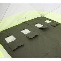 Палатка для зимней рыбалки Медведь Куб-3 зимняя с полом Оксфорд 600 и накидкой