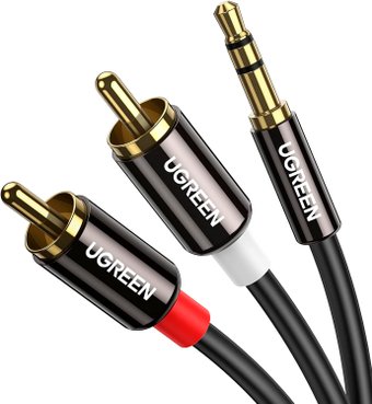 Ugreen AV116 10591 3.5 мм - 2RCA (5 м, черный)