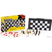 Шахматы/шашки/нарды Bondibon Удачная партия 3в1 ВВ0684