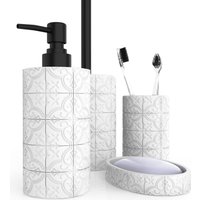 Аксессуары для ванной и туалета FORA Patchwork (4 предмета)