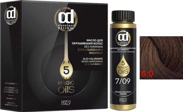 

Масло для окрашивания Constant Delight Olio-Colorante без аммиака 6.0 светло-каштановый