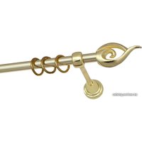 Карниз для штор Lm Decor Наутилус (золото, гладкая, 2м 16мм, 1 ряд)