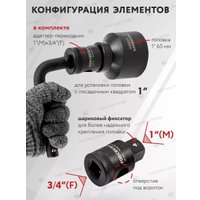 Набор головок слесарных ForceKraft FK-6154-5MPB(58241)