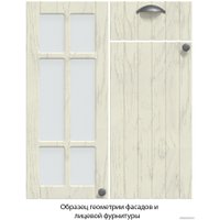 Готовая кухня Интерлиния Берес 1.7x3.3 левая (дуб английский/дуб полярный/кастилло темный)