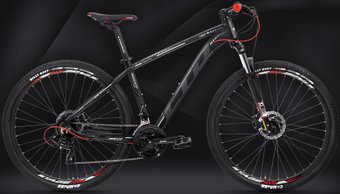 Велосипед LTD Rocco 753 27.5 2021 (черный/красный)