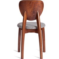 Стул TetChair Diamante мягкое сиденье (коричневый/серый)