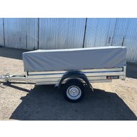 Одноосный прицеп AvtoS A25M1B (2500x1300x300, R13, ресс. AL-KO)