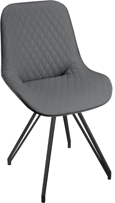 

Стул Трия Оливер К4 (черный муар/кож.зам Polo Graphite)