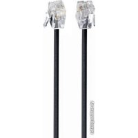 Кабель Cablexpert TC6P4C-2M-BK RJ11 - RJ11 (2 м, черный)