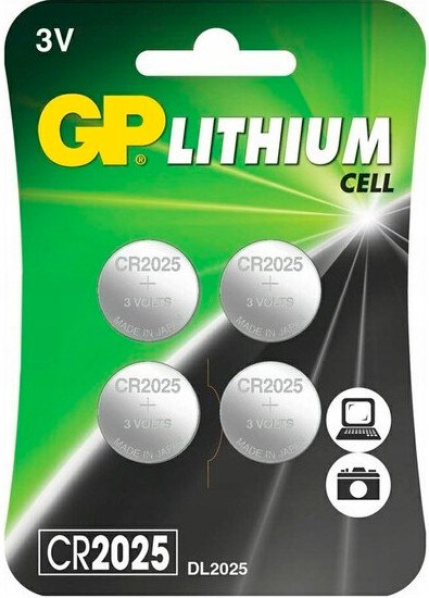 

Батарейка GP Lithium CR2025 4шт