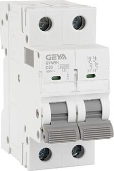 

Выключатель автоматический GEYA GYM9H-2P-20D 2P 20A D 10kA 2M GYM9H2P20D