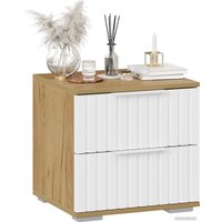 Тумба Трия Хилтон (дуб крафт золотой/белый матовый)