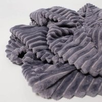 Плед Loon Лайнз 200х220 (темно-серый)