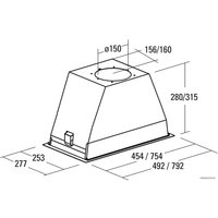 Кухонная вытяжка CATA GL 45 X/C 02030305