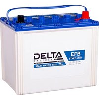 Автомобильный аккумулятор Delta EFB Asia R+ (75 А·ч)