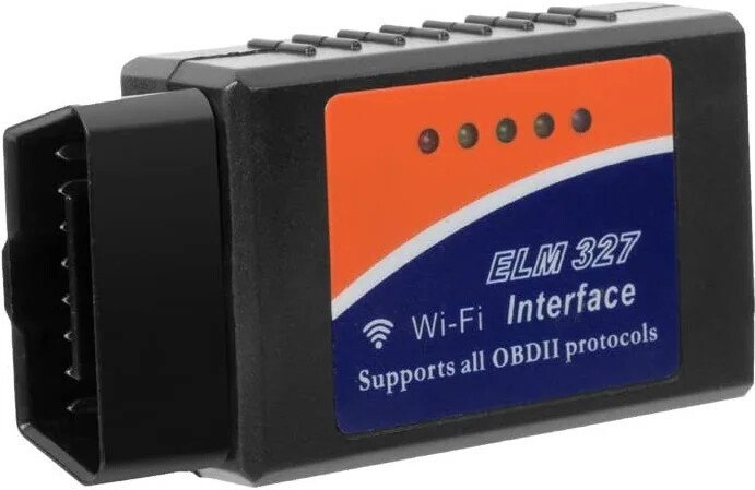 Автосканер USBTOP ELM327 OBD2 v1.5 (OBDII VER1.5 Wi-Fi, черный)