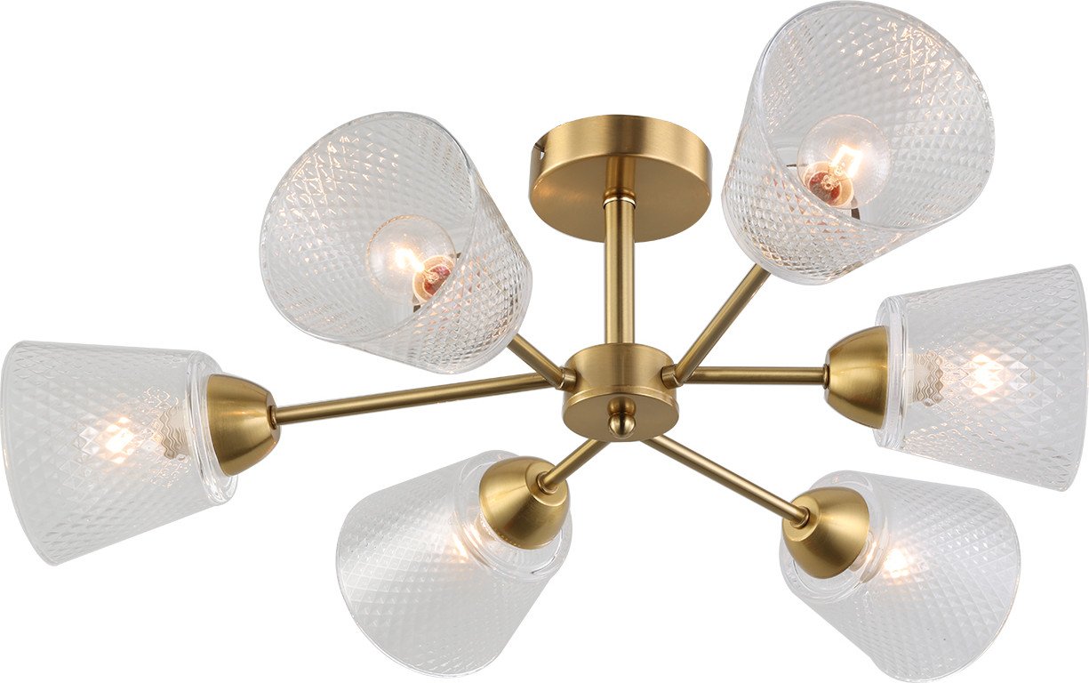 

Припотолочная люстра Escada 1104/6P Brass