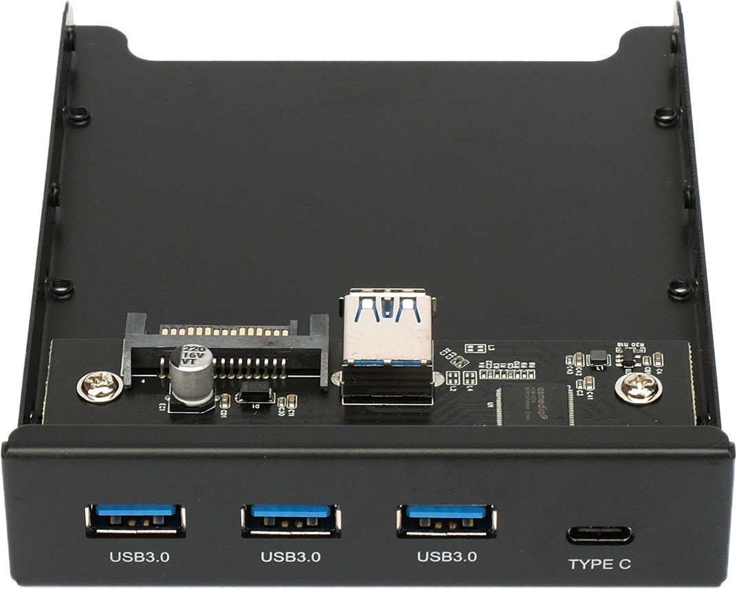 

Планка портов на переднюю панель Gembird FP3.5-USB3-3A1C