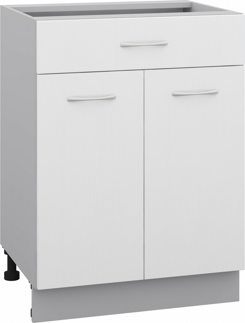 

Шкаф напольный Кортекс-мебель Корнелия Лира НШ60р1ш без столешницы (белый)