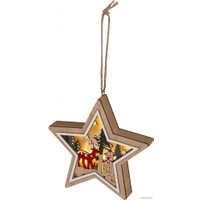 Елочная игрушка ЭРА Звездочка ENGDS-4L Б0060478