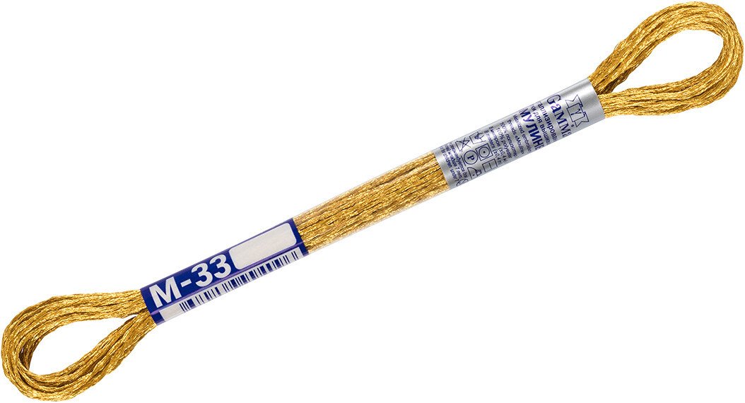 

Нитки для вышивания Gamma М-33 8 м (т.золото)