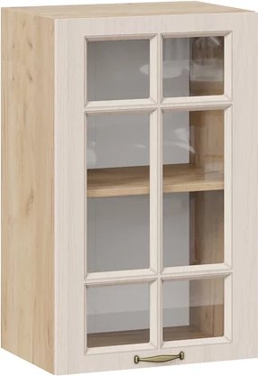 

Шкаф навесной Трия Лина 1ВВ45С с одной дверью (дуб крафт золотой/крем)