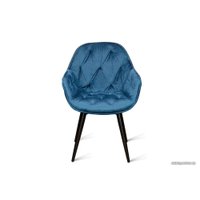 Стул с подлокотниками Aero B817-m Navy VL 26 BK (велюр, синий)