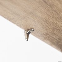 Полкодержатель AKS для корпусных полок мет. SEKURA 6 никель (1уп.=50шт)