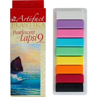 Полимерная глина ArtiFact Пластика Lapsi Pearlescent (9 цв, 180 г)