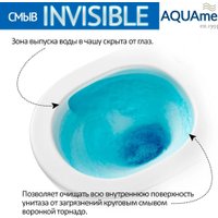 Унитаз подвесной AQUAme AQM2016PRO 48x35, смыв торнадо