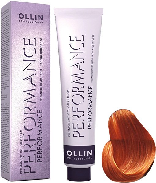 

Крем-краска для волос Ollin Professional Performance 8/43 светло-русый медно-золотистый