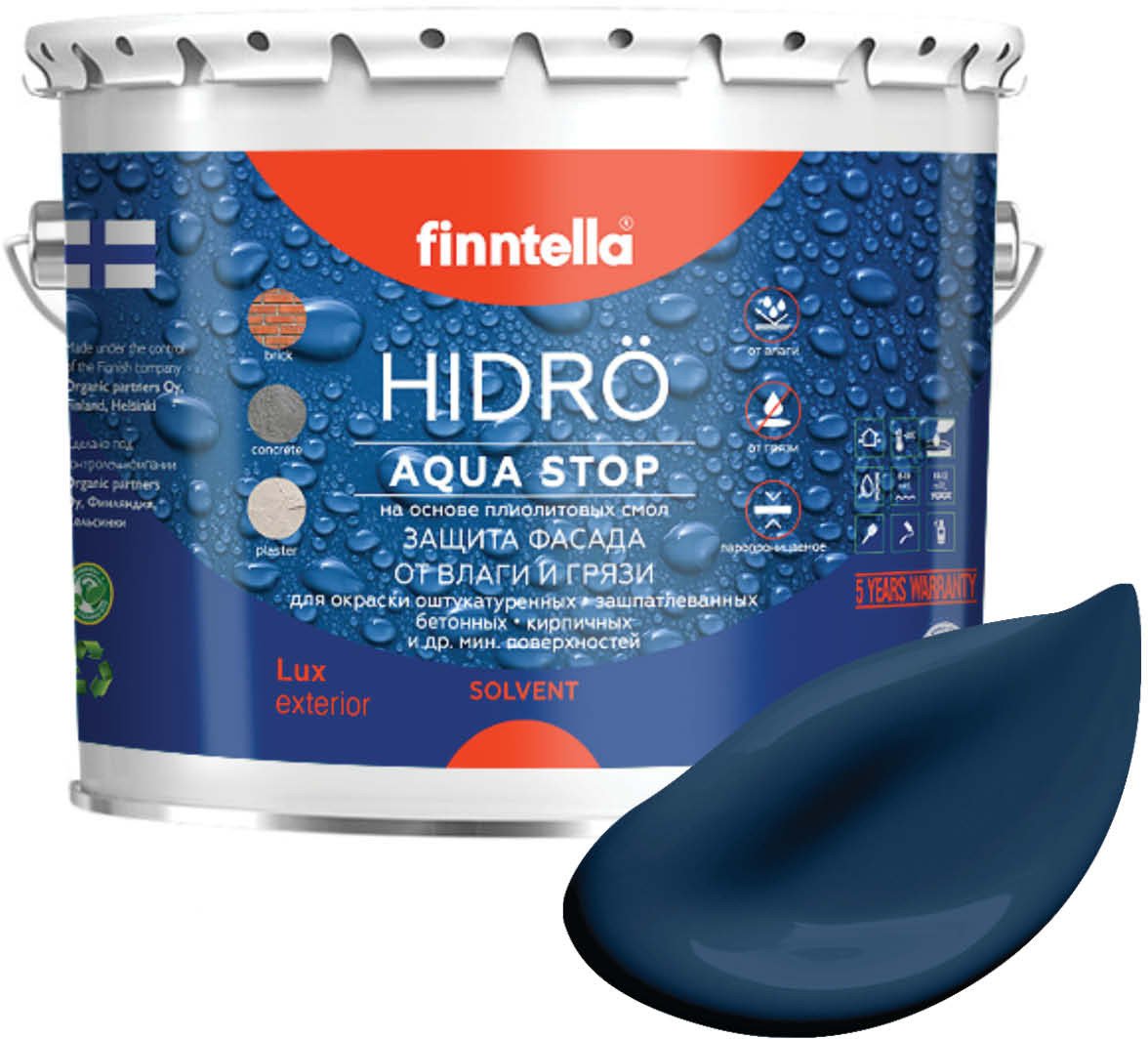 

Краска Finntella Hidro Keskiyo F-14-1-3-FL002 2.7 л (синий)